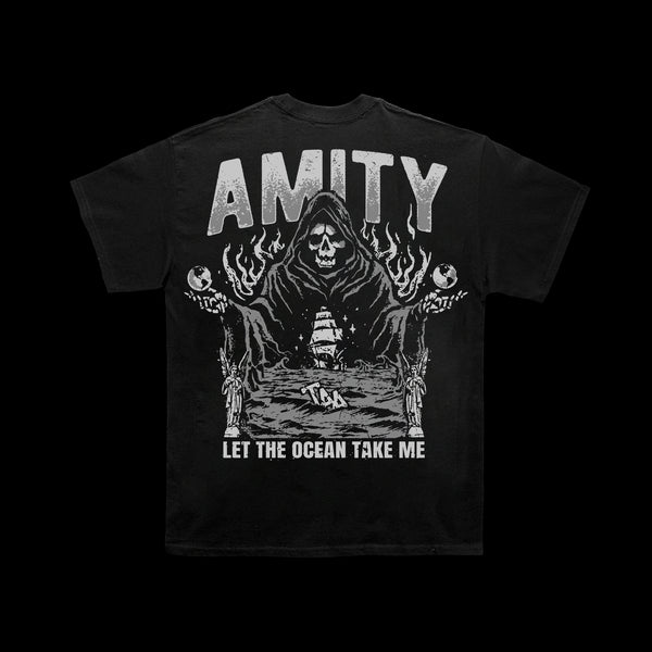 the amity affliction Ocean - Black T-Shirt back