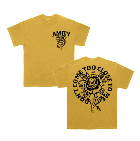 Flower Gold T-Shirt front and back